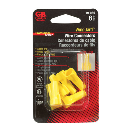 WINGGARD WINGGARD CNNCTR YLW 6PK 19-084